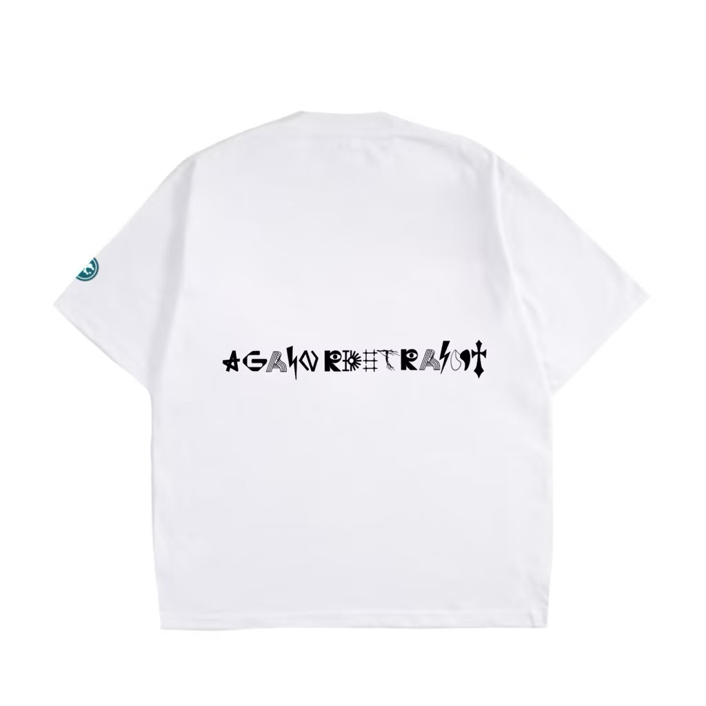 POST_CLUB T-SHIRT BOXY AGAIN RESTRAINT TEES WHITE - Gambar 2