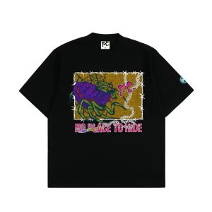NO PLACE TO HIDE TEES BLACK